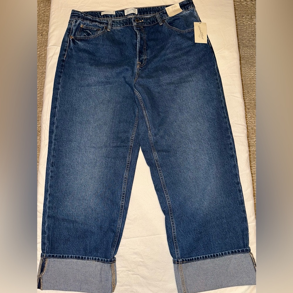 Universal Thread Women's Straight Leg Jeans - Dark Blue